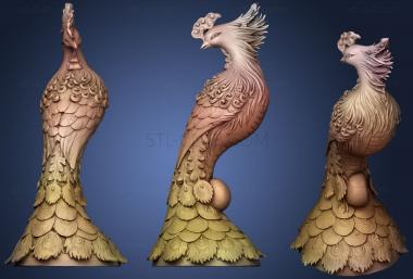 3D model Phoenix Ornament (STL)